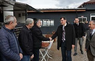 Başkan Kahveci, Makine İkmal Müdürlüğü personeliyle...