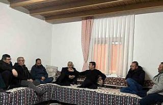 Başkan Metin kavgada yaralananları ziyaret etti