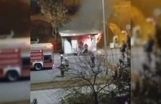 Batman’da sürücülerin dinlenme odasını ateşe...