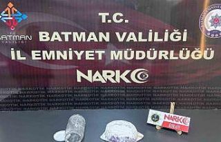 Batman’da üzerinde uyuşturucu yakalanan yolcu...