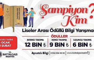 Battalgazi Belediyesi’nden liselerarası bilgi yarışması