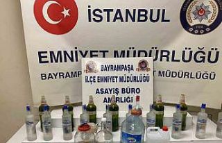 Bayrampaşa’da sahte içki imalathanesine baskın:...