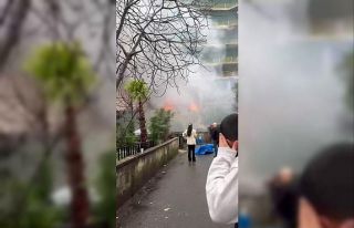 Beşiktaş’ta inşaat işçilerinin kaldığı konteynerda...