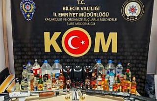 Bilecik’te kaçak alkol, sahte içki operasyonu