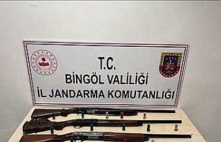 Bingöl’de 4 adet av tüfeği ele geçirildi
