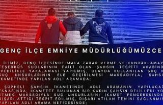 Bingöl’de çeşitli suçlardan aranan şüpheli...