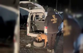 Bitlis’te araba lastiğinin içerisinden uyuşturucu...