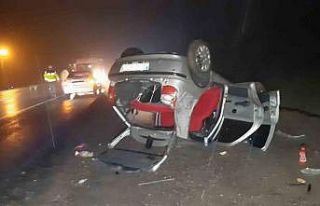 Bolu’da takla atan otomobil ters döndü: 1’i...