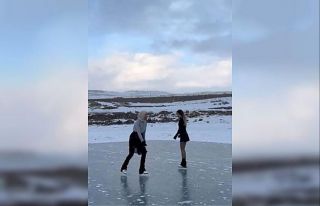Buz patencilerinin yeni rotası Çıldır Gölü