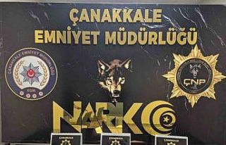 Çanakkale’de bir aracın yolcu koltuğunda piyasa...