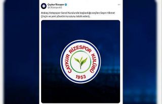 Çaykur Rizespor’dan Atakaş Hatayspor’un yeni...