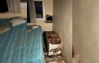 Çeşme’de eve yıldırım düştü