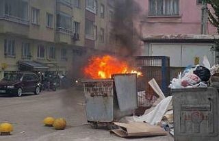 Çöpe atılan soba külü yangına sebep oldu