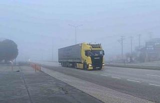 Çorum’da sis ulaşımı olumsuz etkiledi