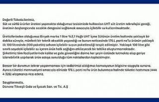 Danone’nin ürettiği sütten su çıktı