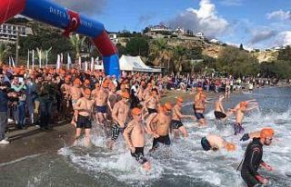 Datça’da 19. Açık Kış Yüzme Maratonu sonlandı