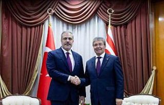 Dışişleri Bakanı Fidan, KKTC Başbakanı Üstel...
