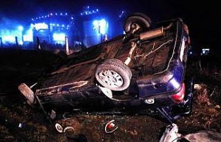 Edirne’de otomobil takla attı: 1 yaralı