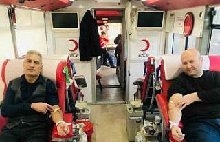 Elazığ’da kan bağışı kampanyasına destek