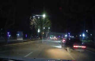 Elazığ’da makas atan sürücü kameralara yansıdı