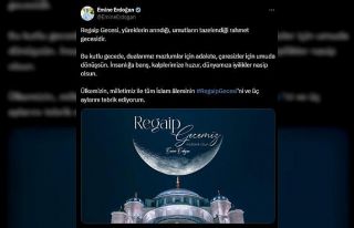 Emine Erdoğan’dan Regaip Kandili mesajı