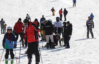 Ergan Kayak Merkezi sömestir tatilinde doldu taştı