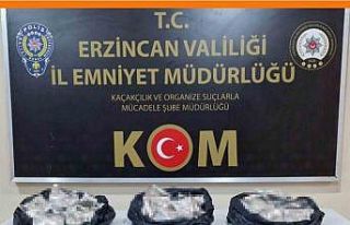 Erzincan’da 200 bin TL değerinde kaçak tütün...