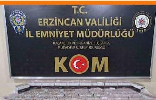 Erzincan’da 27 bin makaron ele geçirildi