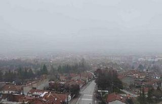 Eskişehir’de yoğun sis havadan görüntülendi