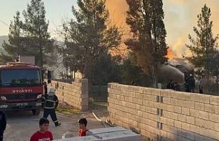Gaziantep’te bağ evinde korkutan yangın