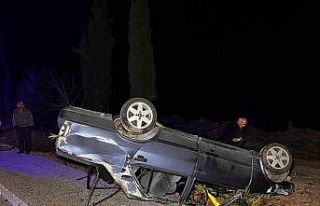 Gizli buzlanma kazaya neden oldu: Takla atan araçta...