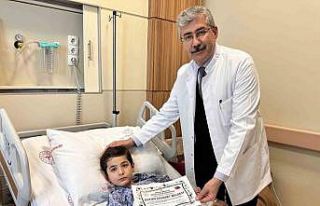 Hastaneden minik hastalarına ’cesaret’ belgesi