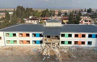 Hatay’daki okulun kabası bitti, ince işçiliği...