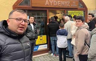 İndirimi duyan mağazaya akın etti