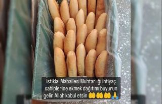 İstiklal Mahallesi’nde ihtiyaç sahiplerine ekmek...