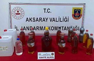 Jandarmadan sahte içki operasyonu: 1 gözaltı