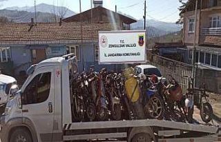 Jandarmanın operasyonunda şasi numarası kazınmış...