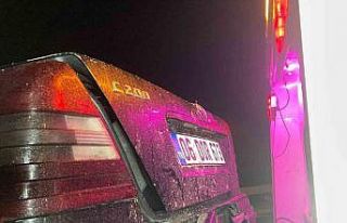 Kahramankazan’da kontrolden çıkan otomobil levha...