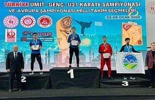 Karate Şampiyonasında Türkiye üçüncüsü oldu