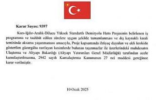 Kars-Iğdır-Nahçıvan Demiryolu projesinde acele...