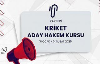 Kayseri’de Kriket Aday Hakem Kursu açılacak