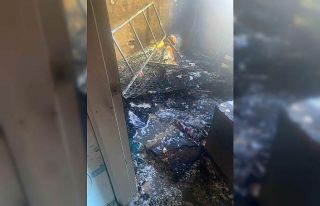 Keşan’da elektrikli ısıtıcıdan çıkan yangın...