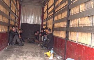 Kırşehir’de tırda 11 düzensiz göçmen yakalandı