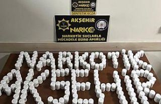 Konya’da 1 milyon 200 bin liralık uyuşturucu hap...