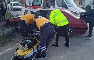 Konya’da iki otomobil çarpıştı: 1 yaralı