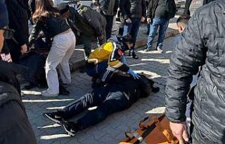 Konya’da otomobille çarpışan motosikletteki 2...