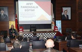 Körfez Belediyesi’nde afet eğitimi verildi