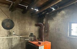 Kulu’da kalorifer dairesinde yangın