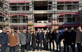 MAGİNDER yeni çarşı inşaatında inceleme yaptı