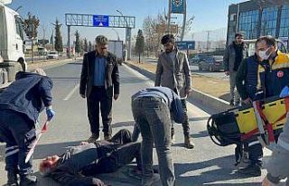 Malatya’da kamyonun çarptığı yaya yaralandı